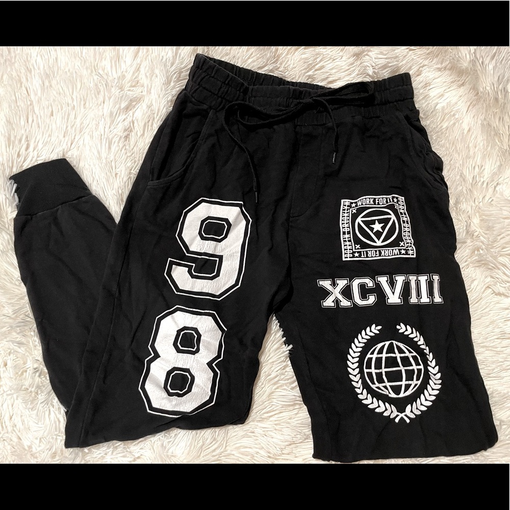 F21 WOMENS LETTERED JOGGERS